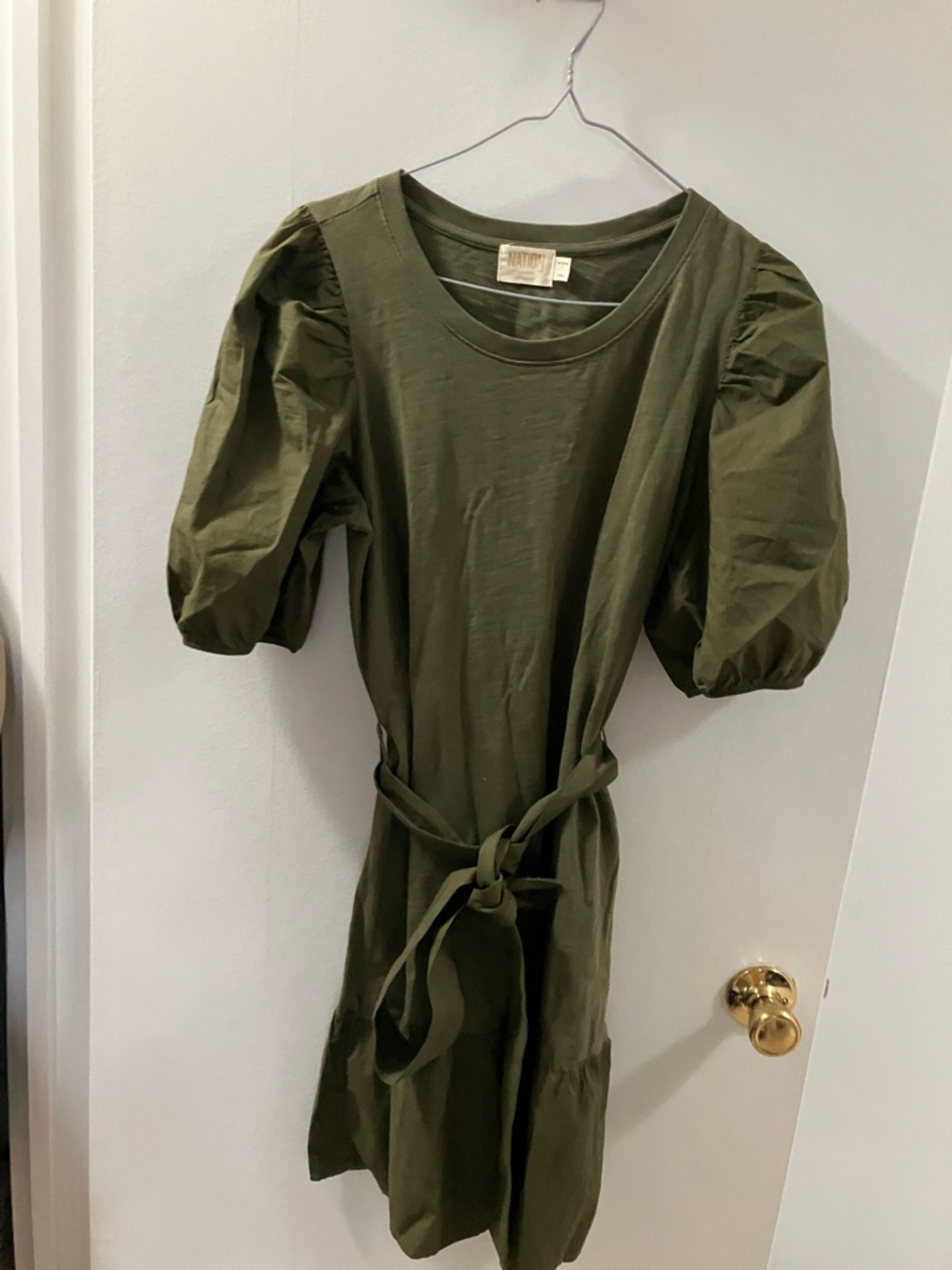Nation LTD Olive Green Crewneck Top